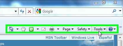 Internet Explorer - Tools