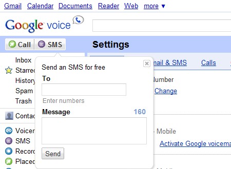 google voice sms mac