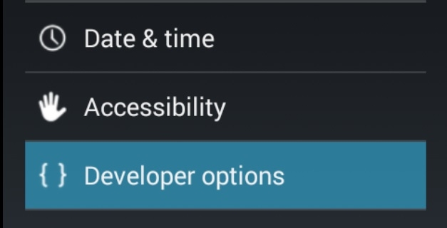 Enable Developer Options Android 4.3